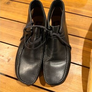 Clarks Originals Wallabee Boot in black leather Men’s Size 9